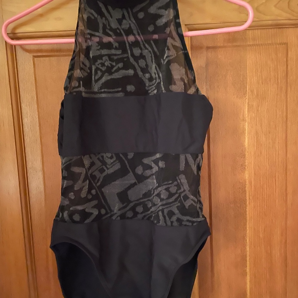Leilani Jones One Piece Bathing Suit Size 10 Black
